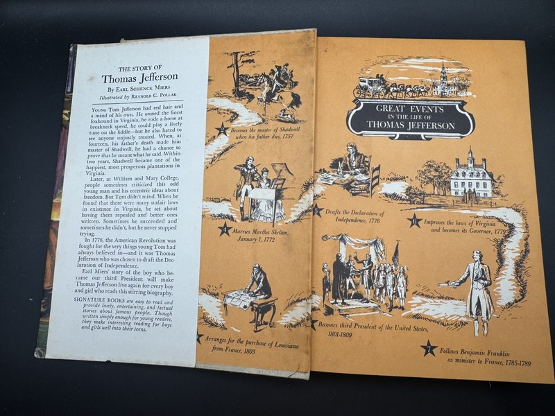 The Story of Thomas Jefferson by Earl Schenck Miers vintage gallery
