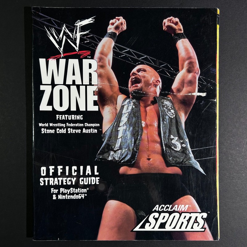 VTG 1998 WWF War Zone Official Strategy Guide – for PlayStation & N64