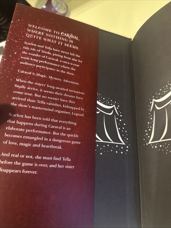 CARAVAL DELUXE EDITION STEPHANIE GARBER HC RARE COLLECTIBLE SIGNED BOOK C3 gallery