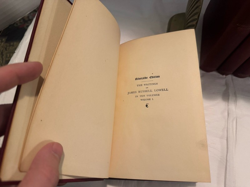 INCOMPLETE Writings of James Russell Lowell (1892) 8 Volumes, Poetry GOOD gallery