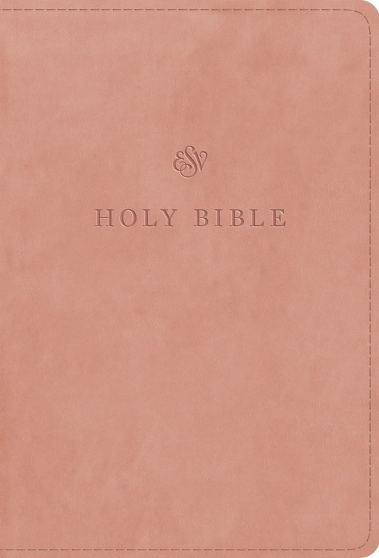 ESV Large Print Compact Bible-Blush Rose TruTone