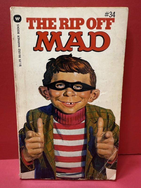 Vintage Lot Of 9 Mad Magazine Paperback Book Lot - Signet & Warner Books gallery
