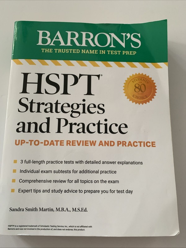 Barron’s Test Prep Ser.: HSPT Strategies and Practice, Second Edition: Prep Book