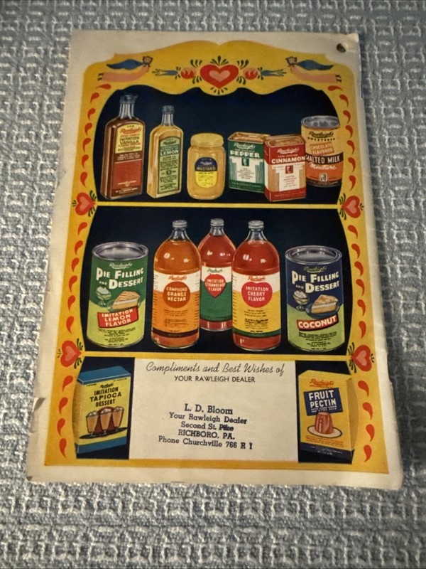 Rawleigh’s Good Health Guide Almanac Cookbook 1950 34 Pages gallery