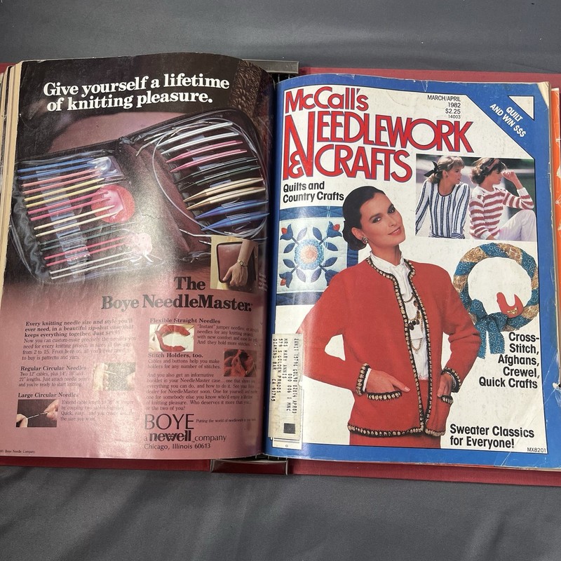 McCall's Magazine Issues 1981-1982 Bound Binder Vtg Lot Needlework Craft Collect gallery