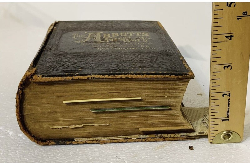 THE ABBOTTS' GREAT WORK 1881 The Pictorial New Testament & Maps w/ Ephemera Insi gallery