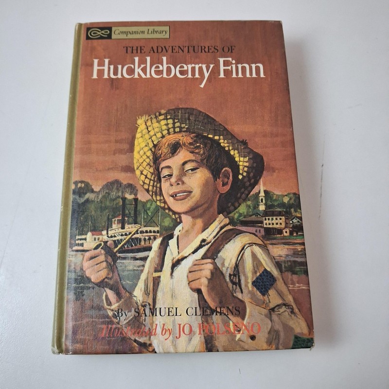 Vintage Adventures Of Huckleberry Finn Samuel Clemens HC Jo Polseno Classic