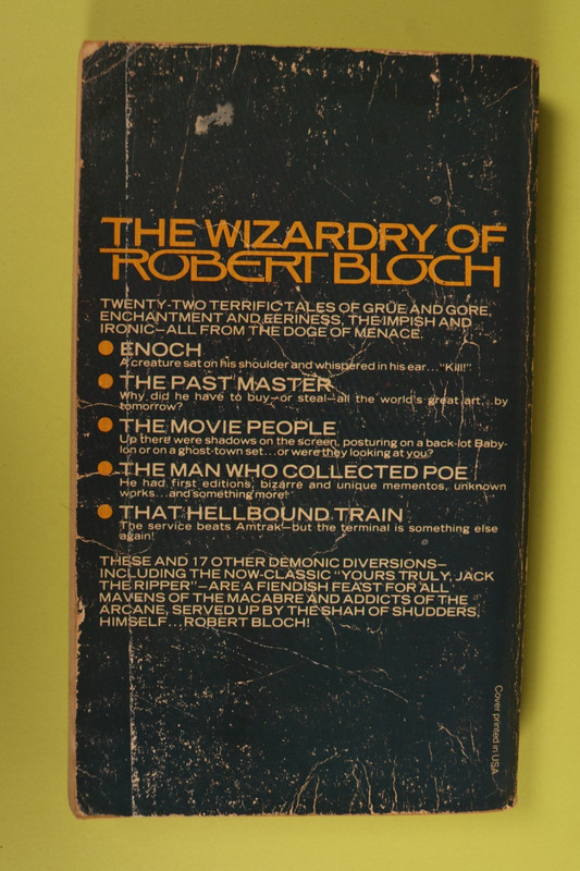 The Best of Robert Bloch Vintage 1977 Ballantine Del Rey Paperback gallery