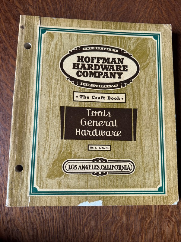 Hoffman Hardware Company Tools General Hardware 1936 50th Annivesary Catalog