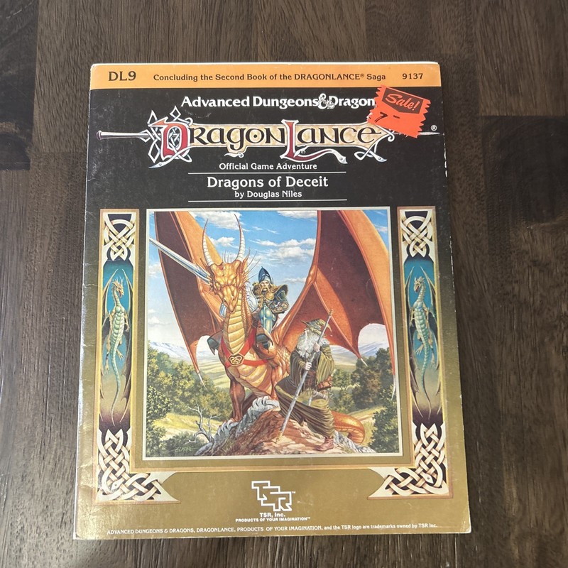 Dragons of Deceit DL9 Game Adventure DragonLance Advanced Dungeons&Dragons AD&D