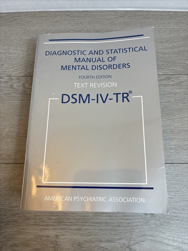 DSM-IV-TR PAPERBACK BOOK 4th DIAGNOSTIC STATISTICAL MANUAL OF MENTAL DISORDERS