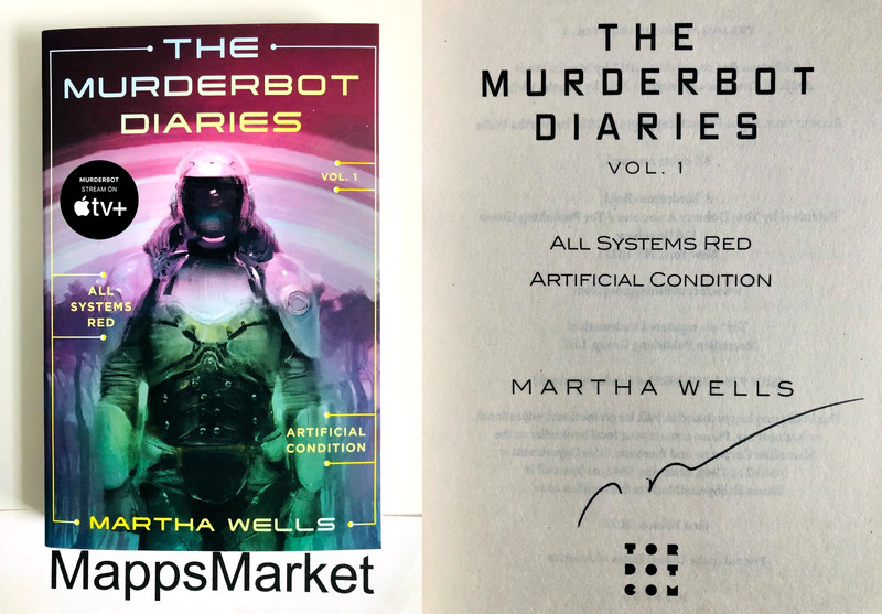 SIGNED IN PERSON The Murderbot Diaries Vol. 1 -3 Martha Wells (2025, Trade PB) gallery