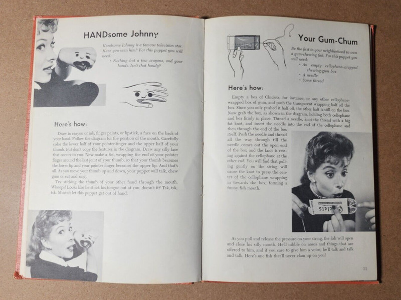 THE SHARI LEWIS PUPPET BOOK by Shari Lewis - 1958 First Print Hardcover gallery