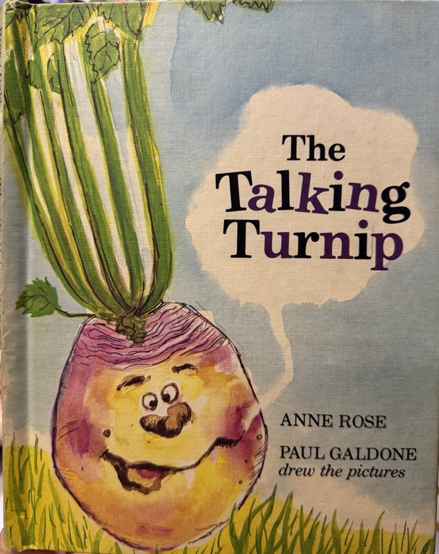 The Talking Turnip Anne Rose Paul Galdone 1979 HC Vintage Children’s Fairy Tale