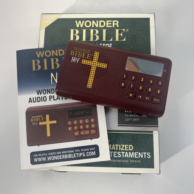 Wonder Bible NIV Audio Player New Sealed Rechargeable Talking Bible USB