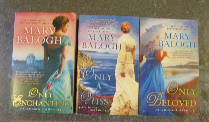 Lot 3 pb MARY BALOGH -Survivors Club-Only Beloved, Only A Kiss, Only Enchanting