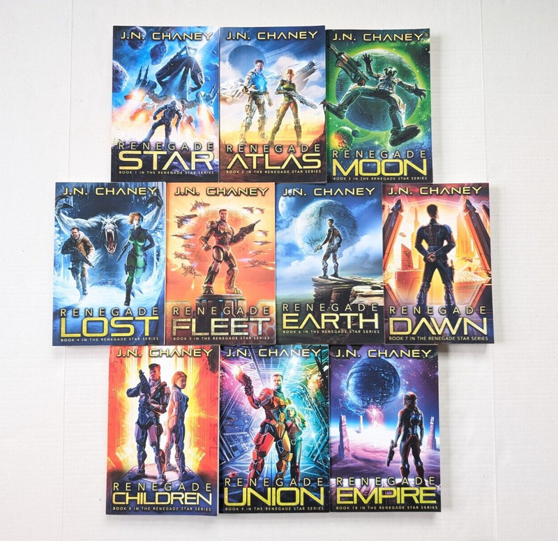 J.N. Chaney Renegade Star Series Books 1-10 Paperback 1st Edition J N Star Atlas