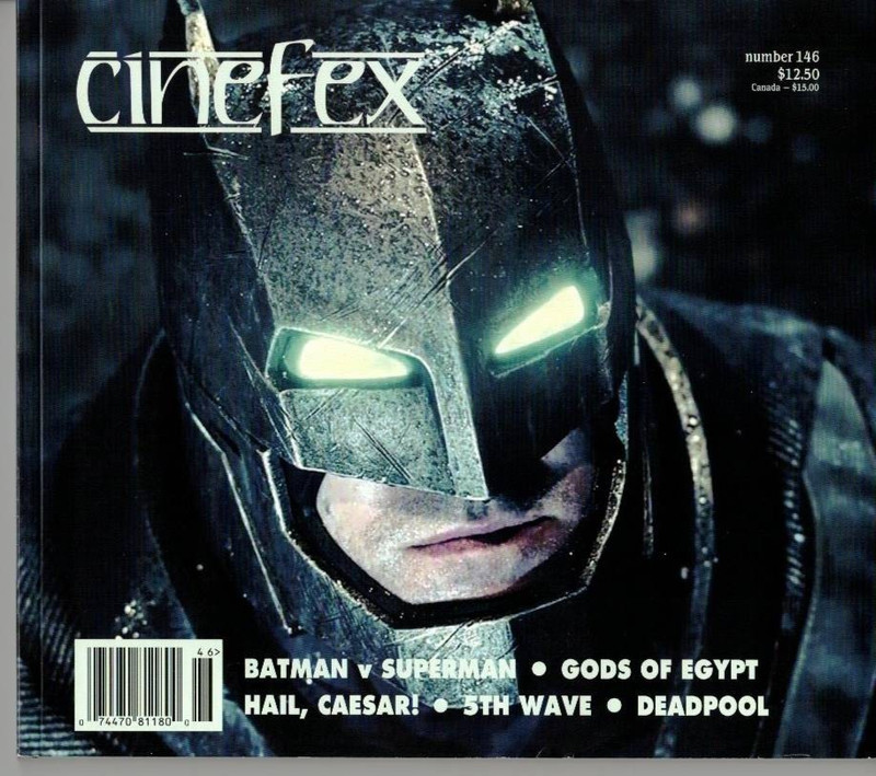CINEFEX #146: BATMAN V SUPERMAN – Deadpool – 5TH WAVE – Hail Caesar