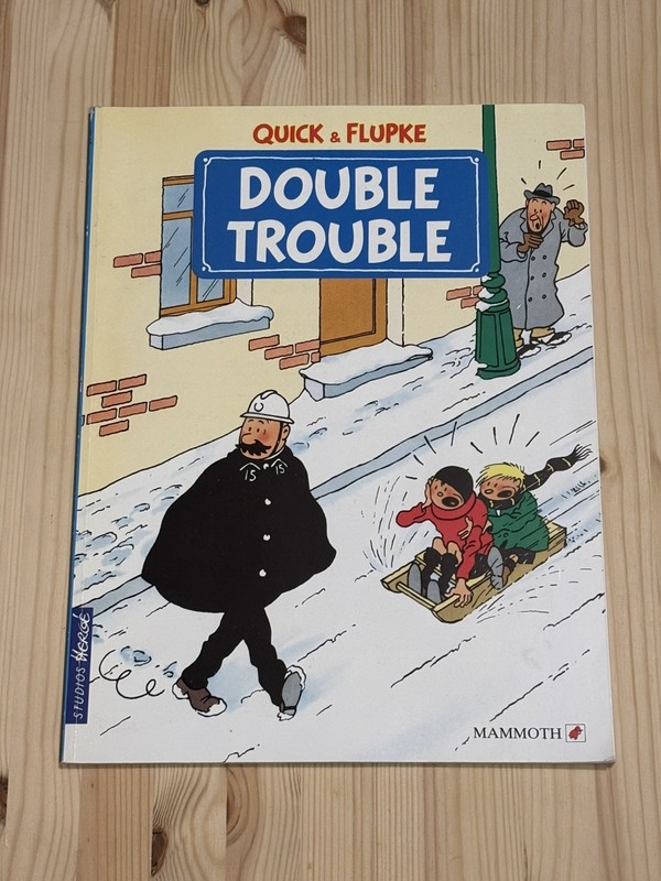 Double Trouble Quick & Flupke Herge English Translation 1992 Mammoth print VGC