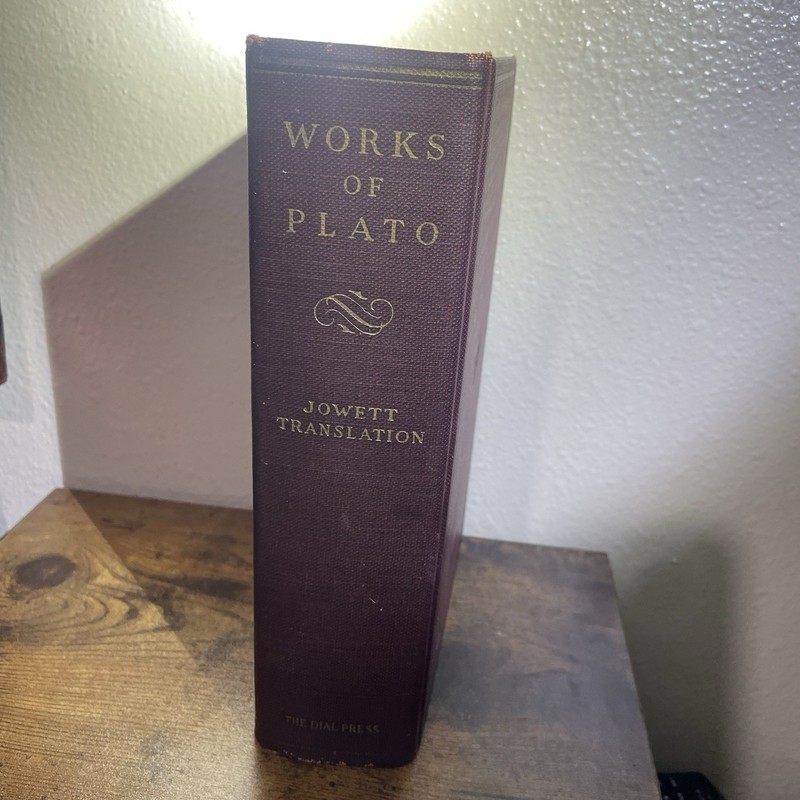 Vintage Works of Plato Jowett Translation Dial Press Hardcover Philosophy Book