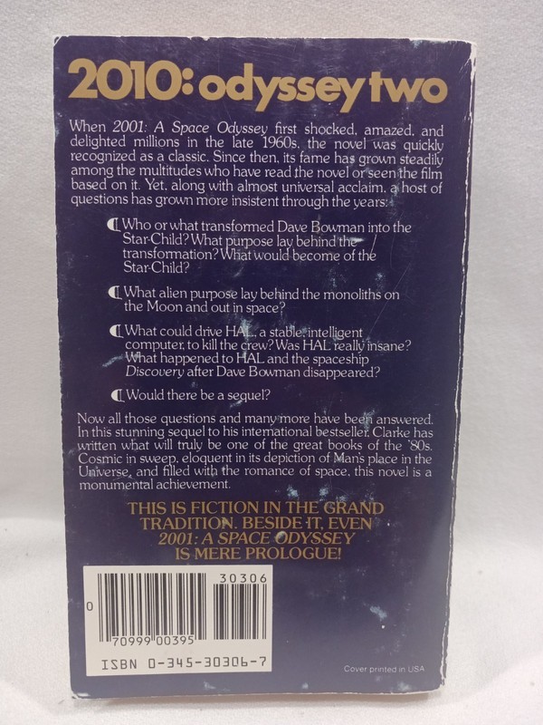 2001 A Space Odyssey Complete Set 4 PB Books Arthur C. Clarke 2010 2061 3001 1 gallery