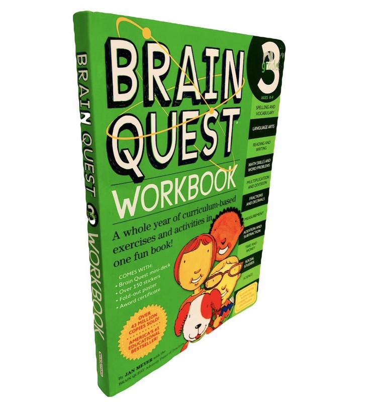 Brain Quest Workbook: Grade 3 Paperback Janet A. Meyer Education & Reference NEW