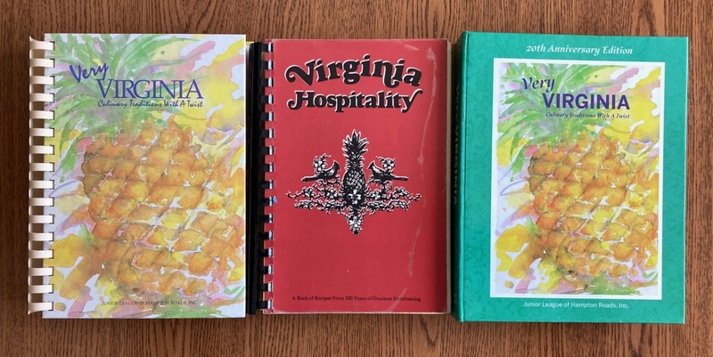Lot of 3 HAMPTON ROADS VA JUNIOR JR LEAGUE COOKBOOKS – VIRGINIA HOSPITALITY