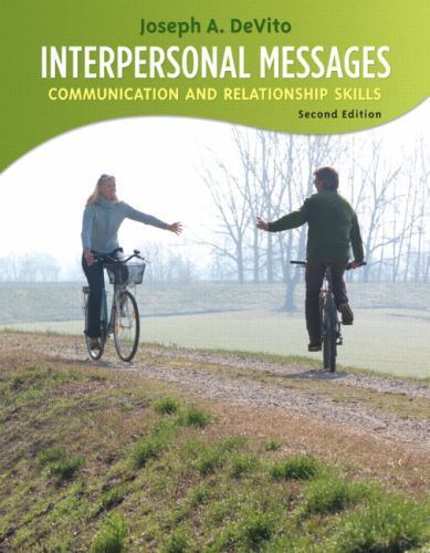 Interpersonal Messages: Communication an- paperback, 0205688640, Joseph A DeVito
