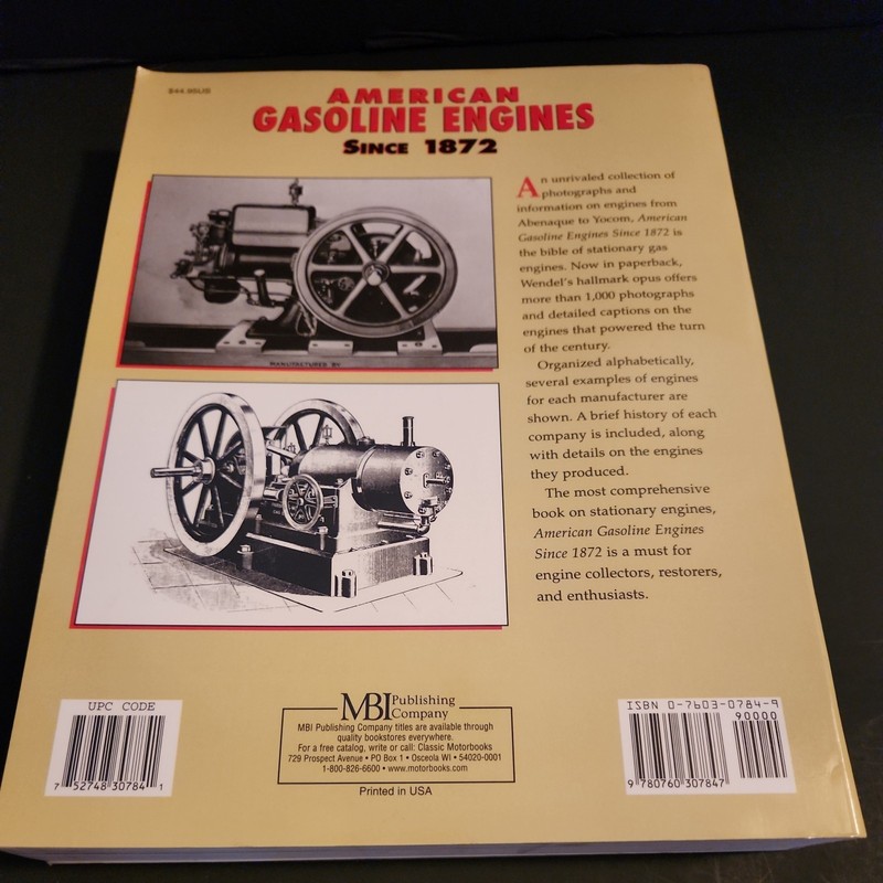 American Gasoline Engines Since 1872 C H Wendel 1999 Crestline PB Book gallery