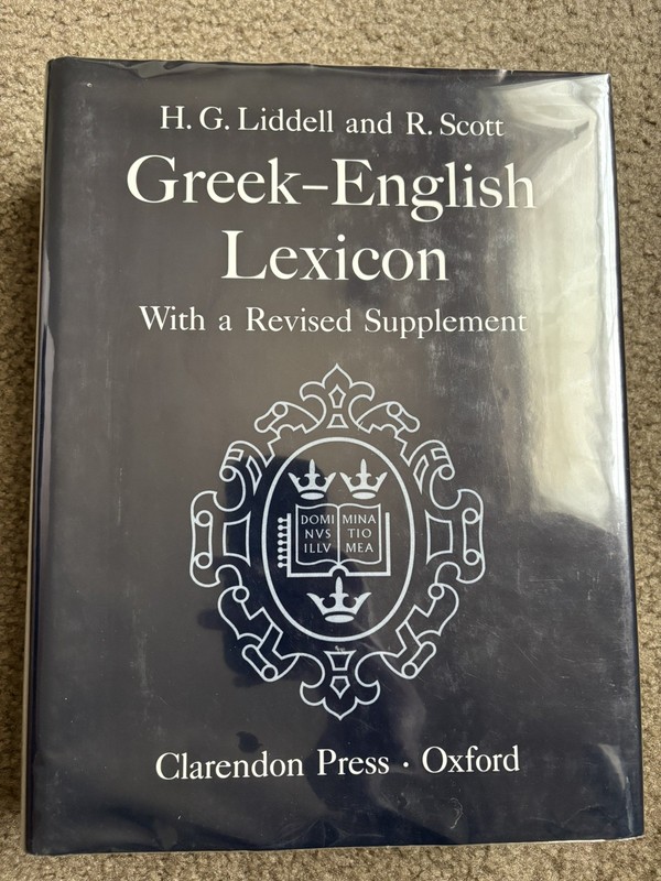 Greek-English Lexicon Liddell Scott Jones 9th Ed 1996 Hardcover