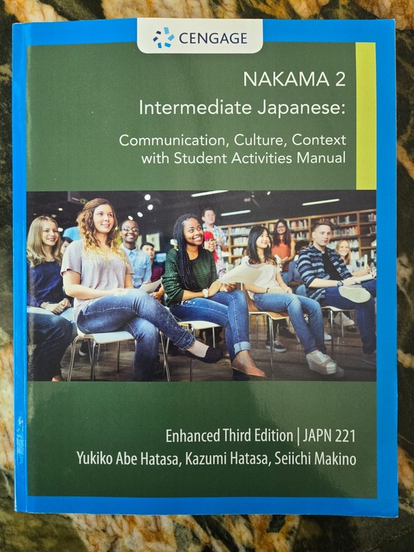 Nakama 2 Intermediate Japanese, Enhanced 3rd ed. 2021, paperback/very good