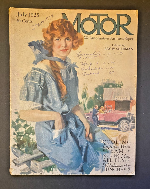 MOTOR MAGAZINE – July 1925 – Antique Auto Ads, Maxwell-Chrysler, Hupmobile, USA