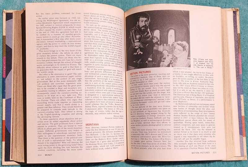 Grolier Encyclopedia Year Book 1969 Hardcover 512 Pages Of Highlights & History gallery
