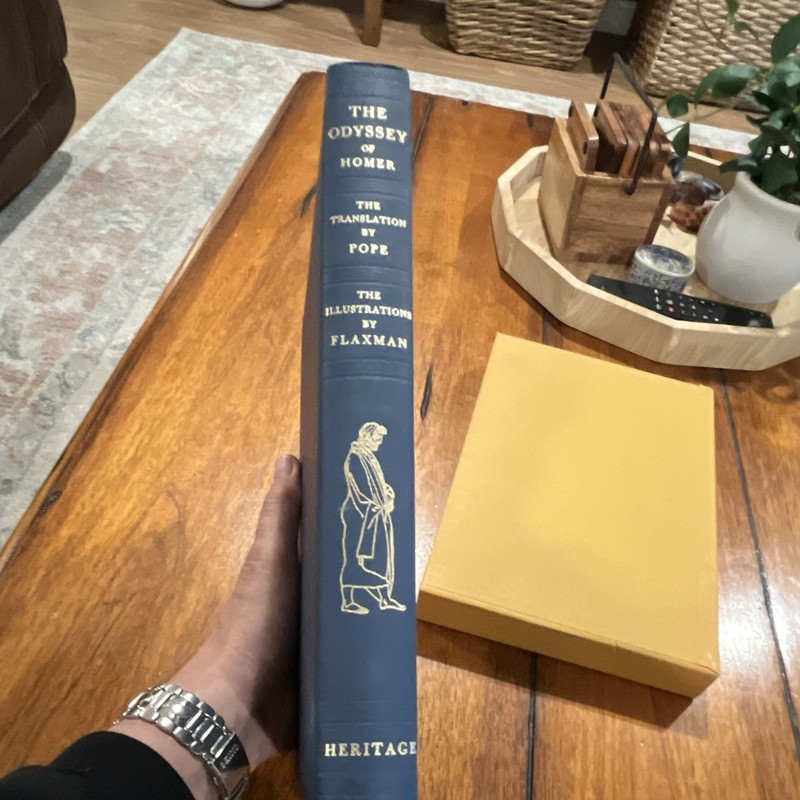 Heritage Press The Odyssey of Homer HC Slipcase Illustrated John Flaxman 1970 gallery