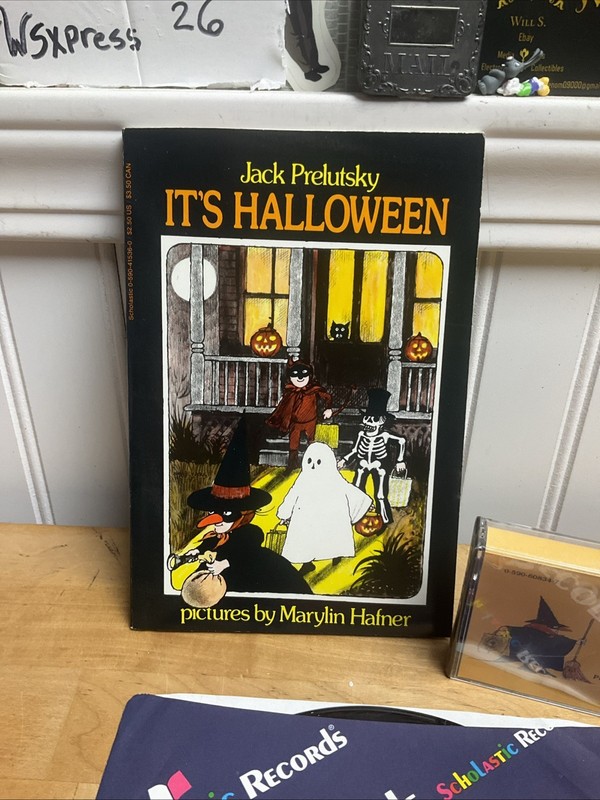 It’s Halloween Vintage Book By Jack Prelutsky With Cassette Sealed Scholastic gallery