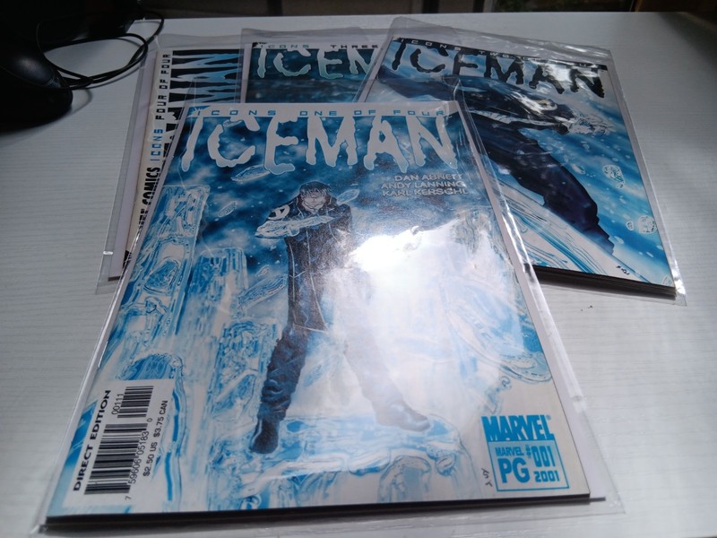Marvel Icons: Iceman #1 #2 #3 #4 Set 2001 X-MEN