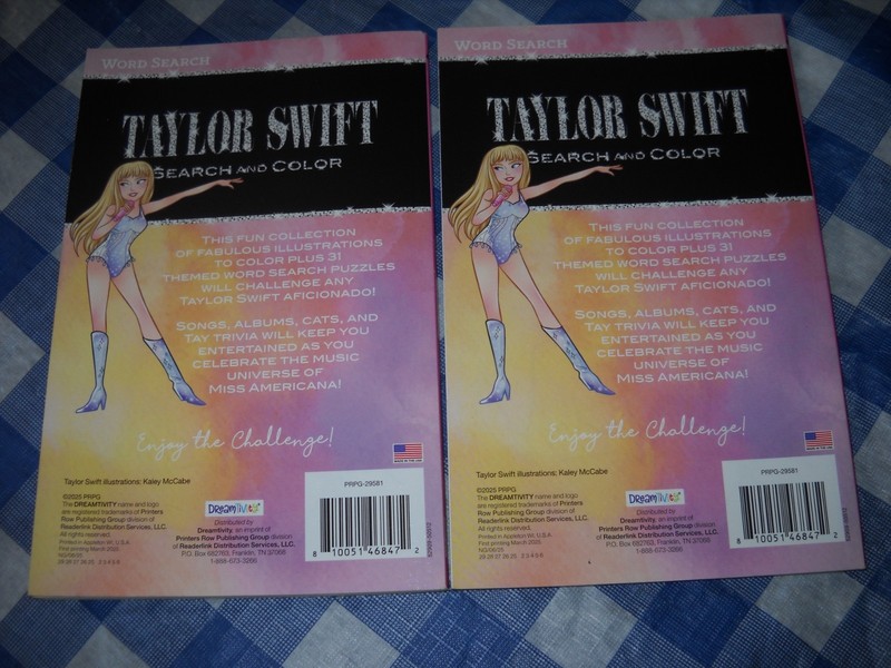 NEW Taylor Swift Coloring Book/Word Search Puzzle Book 31 puzzles/32 color pages gallery