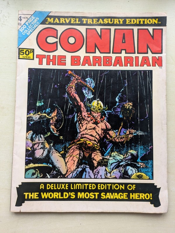 Conan the Barbarian Treasury Edition #4 VG (4.0) Barry Smith Marvel Comics 1975