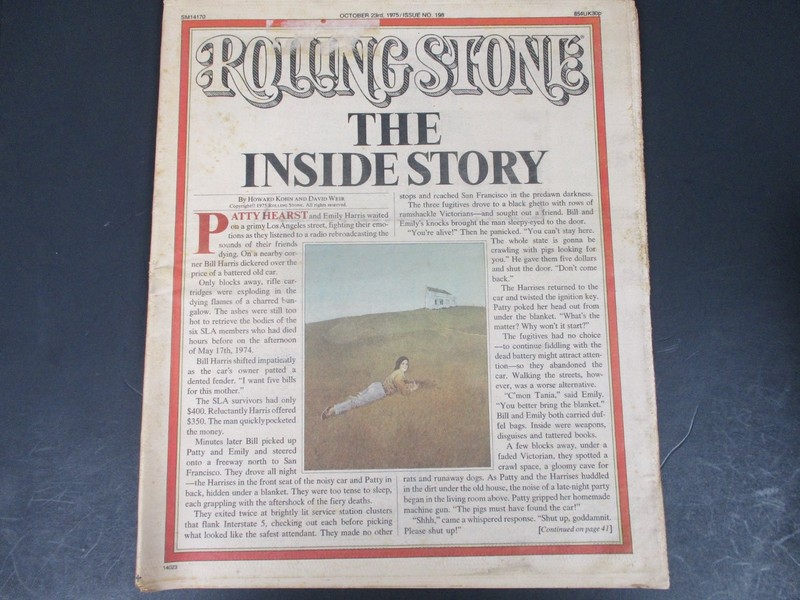 Rolling Stone Magazine October 23 1975 Issue 198 Patty Hearst Story