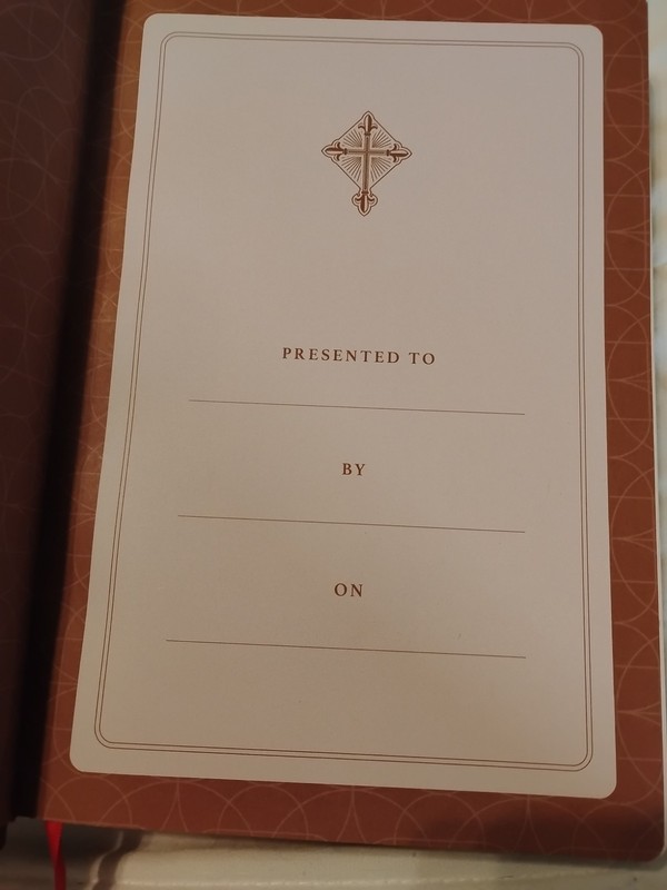 RSV2CE Thinline Large Print Catholic Bible Brown Leathersoft Comfort Print ESV gallery
