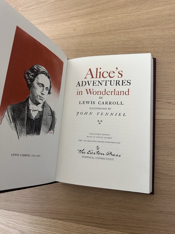 Unread Alice's Adventures in Wonderland by Lewis Carroll Easton Press Limited gallery