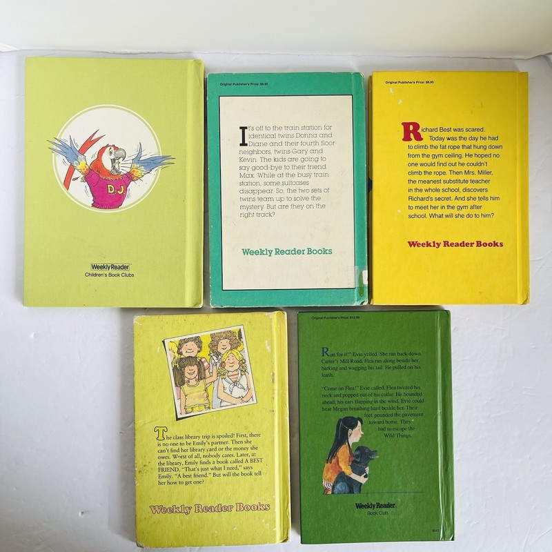 Lot 5 Vintage Weekly Reader Books 1980s David Adler Patricia Reilly Giff Kids gallery
