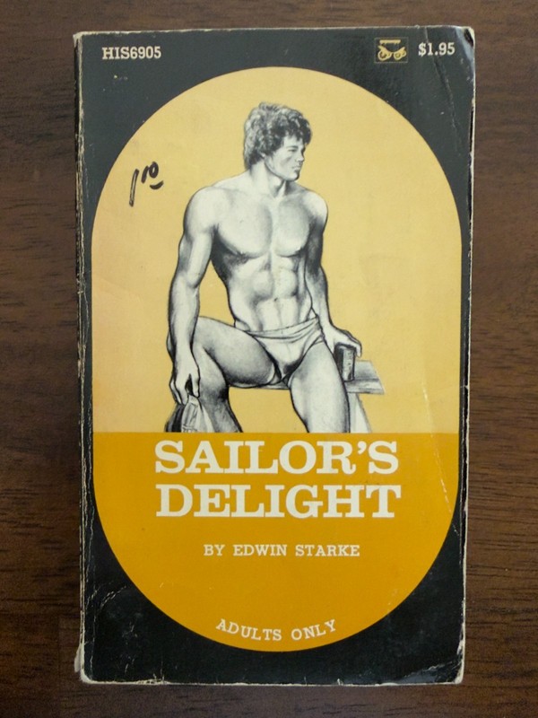 SAILOR’S DELIGHT by Edwin Starke 1971 Gay Pulp Paperback HIS6905, good overall