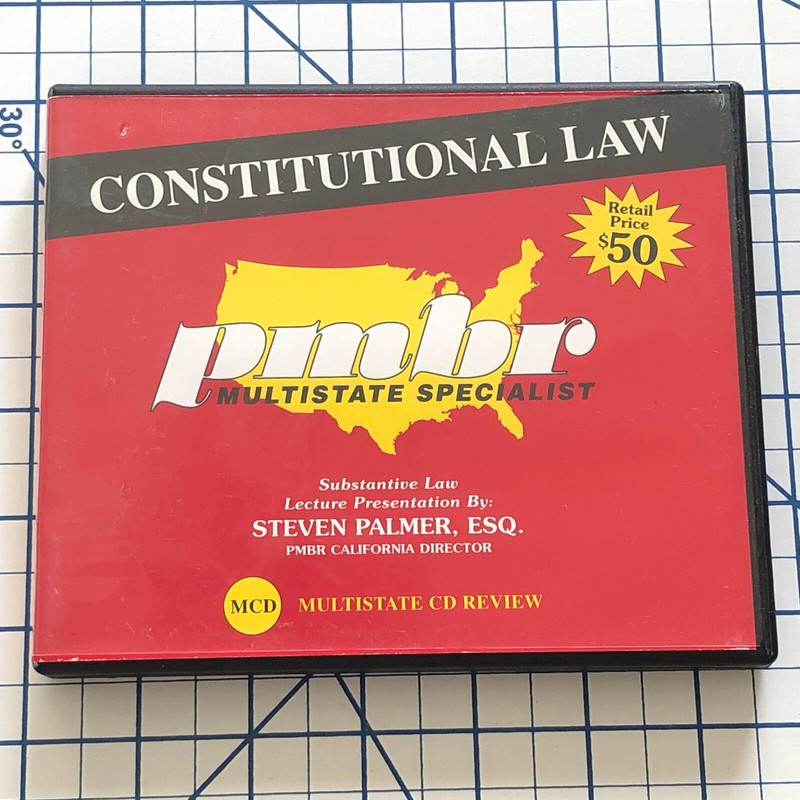 KAPLAN PMBR Multistate Bar Review MBE – Constitutional Law Audio Series 5 CD set