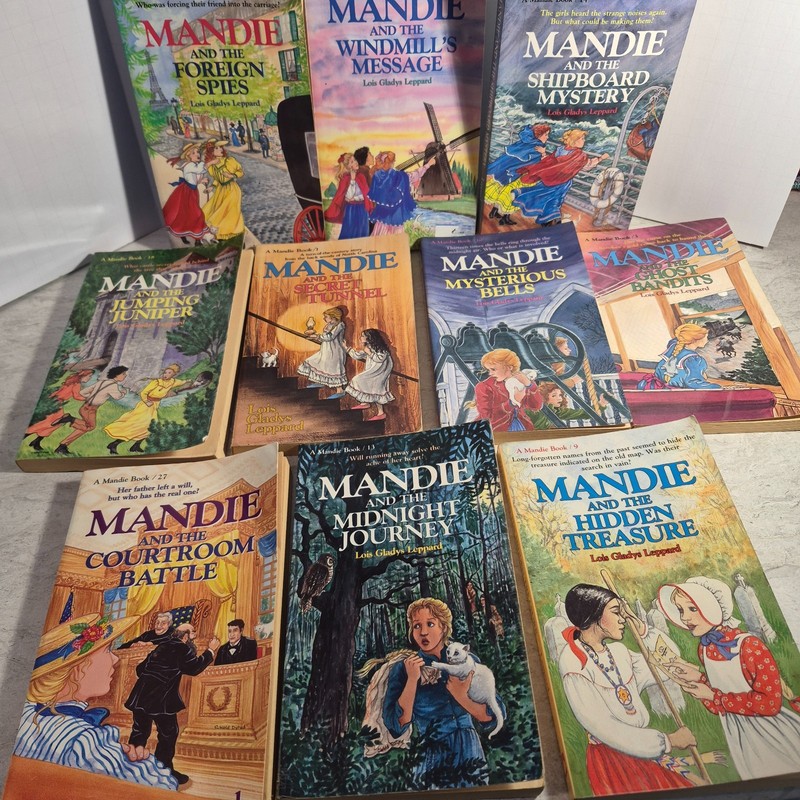10 Mandie Book’s by Lois Gladys Leppard, Mystery, Adventure