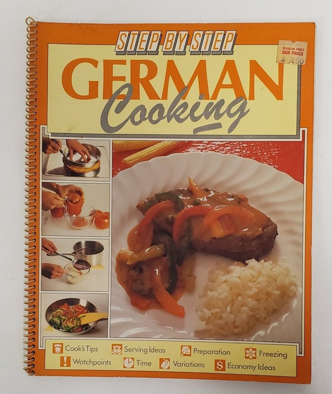 Step by Step German Cooking Paperback Spiral Bound 1989 Judith Ferguson