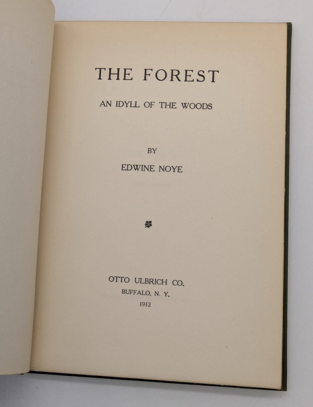 1912 The Forest An Idyll of the Woods Edwine Noye Buffalo NY Play Drama 1st gallery