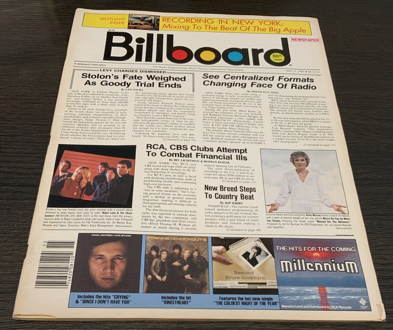 Billboard Magazine April 11, 1981, Very Good, 74 Pages Vintage