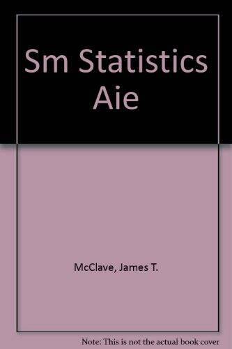 Statistics – Hardcover By McClave, James T – GOOD