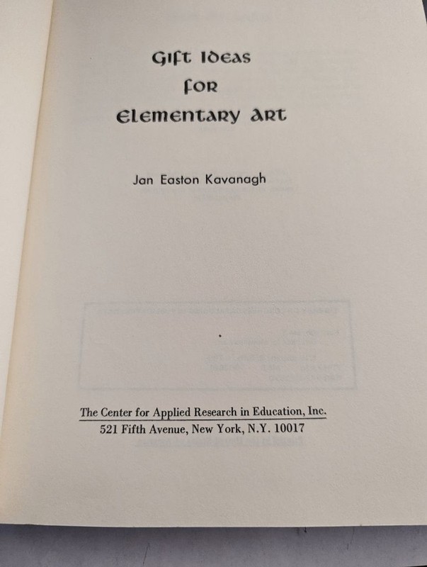 Vintage Gift Ideas for Elementary Art hardcover Kavanagh 1974 gallery